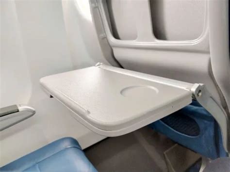 size of airplane tray table.